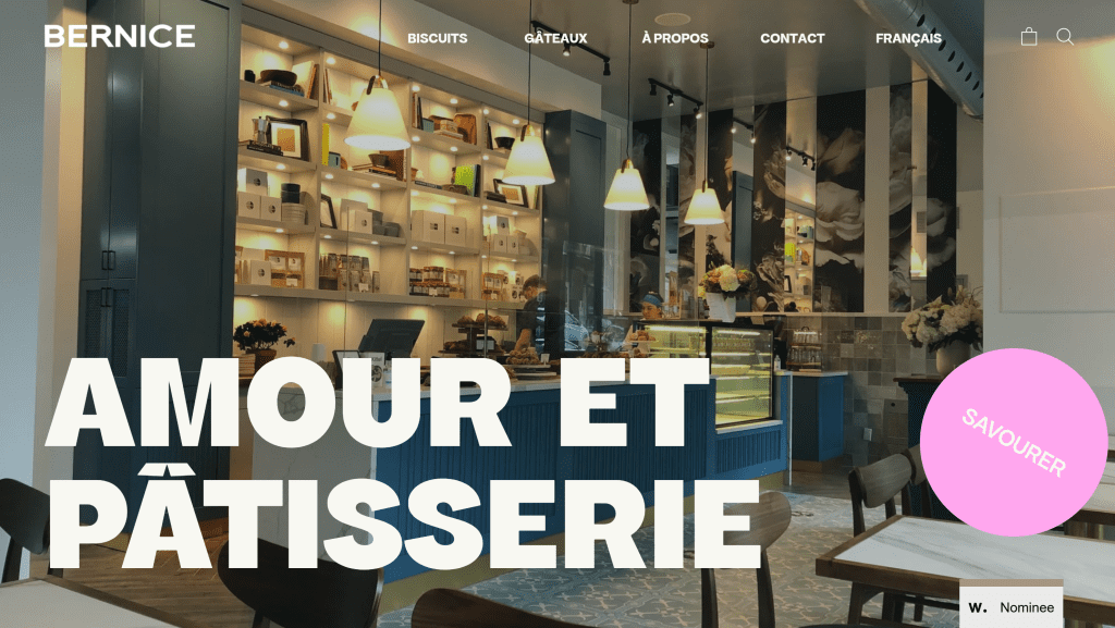 nouveau site web