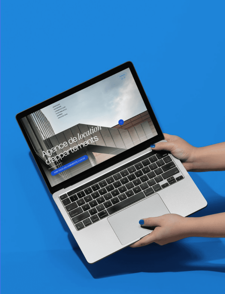 Computer with Real Estate Website
