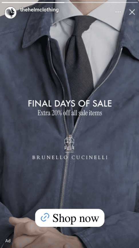 The Helm Clothing Story Ads